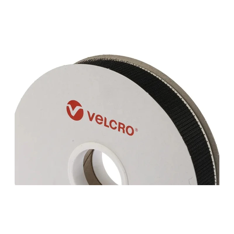 Velcro Black Hook Tape 20mm x 5m Water Based Acrylic Polymer Adhesive PS-18 EB88020330118264