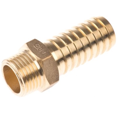 Nito Brass Hose Connector 19.05 mm Inside Diameter 1/2 in BSP Male Thread 2666NA4