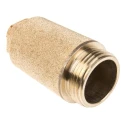 Legris Sintered Bronze Pneumatic Silencer 3/4 in G Threaded Male 12 bar Max Pressure 150°C Max Operating 619-2098