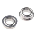 NMB 1 Row Ball Bearing, Shielded, Flanged, Martensitic Stainless Steel Race, Stainless Steel Balls, 4 DDLF-740ZZHA1P25LY121