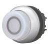 Eaton M22 Series White Momentary Push Button Head 22mm Cutout Diameter Plastic IP69K 70011279 M22-DLH-W-X0+M22-A