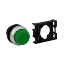 Vishay RMQ Titan M22 Series Green Maintained Push Button Head, 22 mm Cutout, Plastic, IP69K 78635818 M22-DRLH-G+M22-A