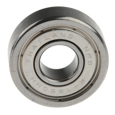 NMB 1 Row Ball Bearing 6 mm ID, 16 mm OD, Shielded Steel Cage, Chromium Steel Race R-1660HHMTRA1P25LY121