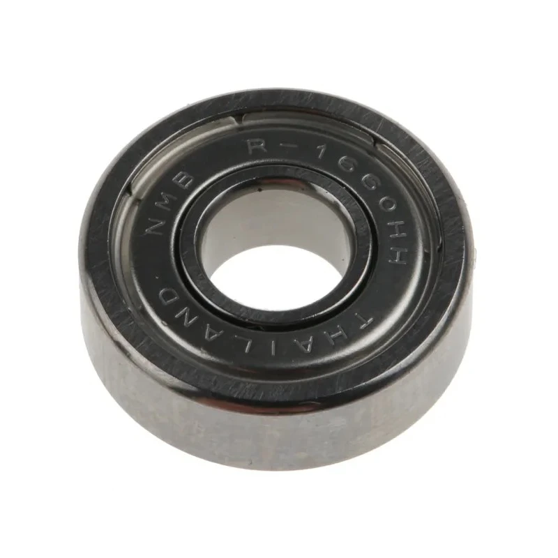 NMB 1 Row Ball Bearing 6 mm ID, 16 mm OD, Shielded Steel Cage, Chromium Steel Race R-1660HHMTRA1P25LY121