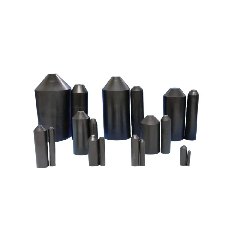 HellermannTyton Heat Shrink Boot End Cap Helashrink 1600 Black Cross Linked Polyolefin 416-12046 1612-1-B5W2-PO-X-BK