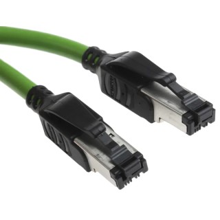 HARTING Industrial Grade Cat5 Ethernet Cable 20 m Green RJ45 Male to Male U/FTP PVC 09457711153