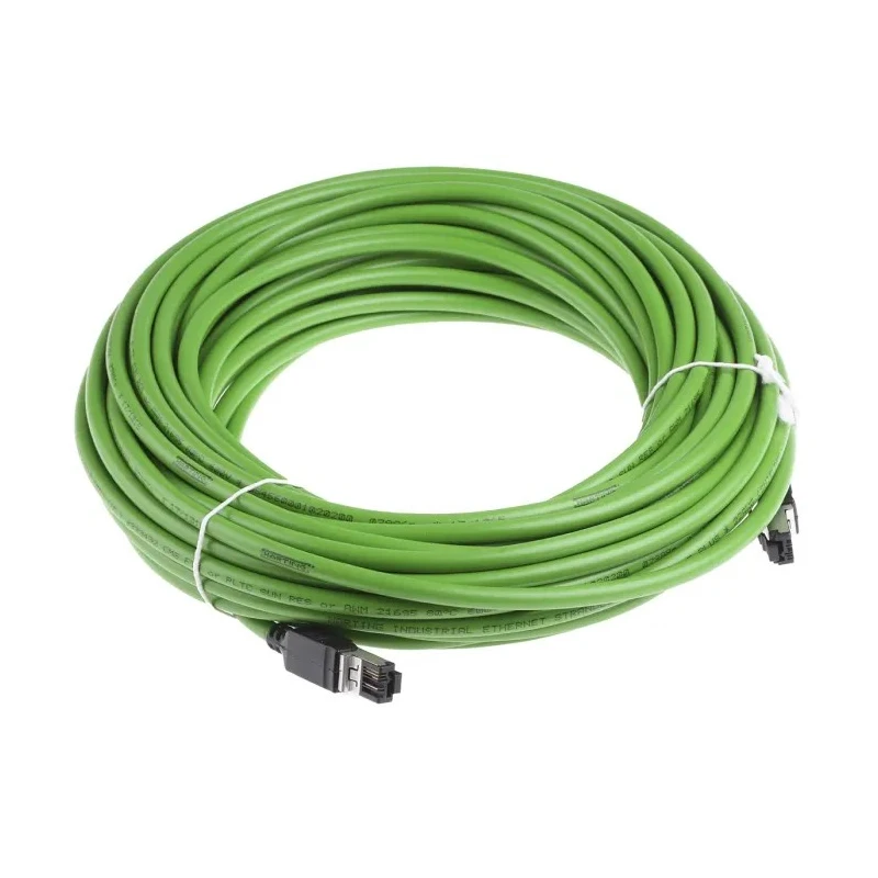 HARTING Industrial Grade Cat5 Ethernet Cable 20 m Green RJ45 Male to Male U/FTP PVC 09457711153