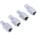 RS PRO 16-Piece 1/4 in Shallow Socket Set Chrome Vanadium Steel Metric Sizes 4-13 mm 623-6413