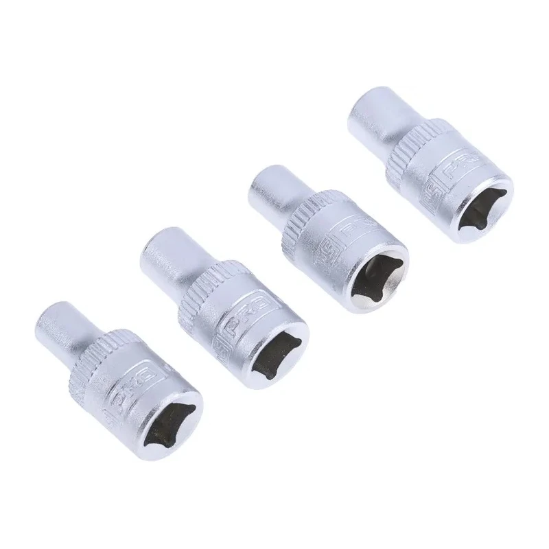 RS PRO 16-Piece 1/4 in Shallow Socket Set Chrome Vanadium Steel Metric Sizes 4-13 mm 623-6413