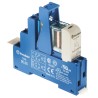 Finder 48 Series Interface Relay DIN Rail Mount 24V DC Coil 8A Switching DPDT Contact 22.2mA Coil Current 48.52.7.024.0050SPA