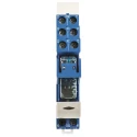 Finder 48 Series Interface Relay DIN Rail Mount 24V DC Coil 8A Switching DPDT Contact 22.2mA Coil Current 48.52.7.024.0050SPA