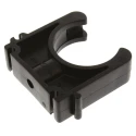 Georg Fischer Galvanised Polypropylene Black Saddle Clamp Pipe Clip 25.4mm Fixing Hole Diameter 6mm 167061088