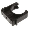 Georg Fischer Galvanised Polypropylene Black Saddle Clamp Pipe Clip 25.4mm Fixing Hole Diameter 6mm 167061088