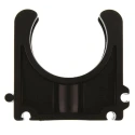 Georg Fischer Galvanised Polypropylene Black Saddle Clamp Pipe Clip 25.4mm Fixing Hole Diameter 6mm 167061088