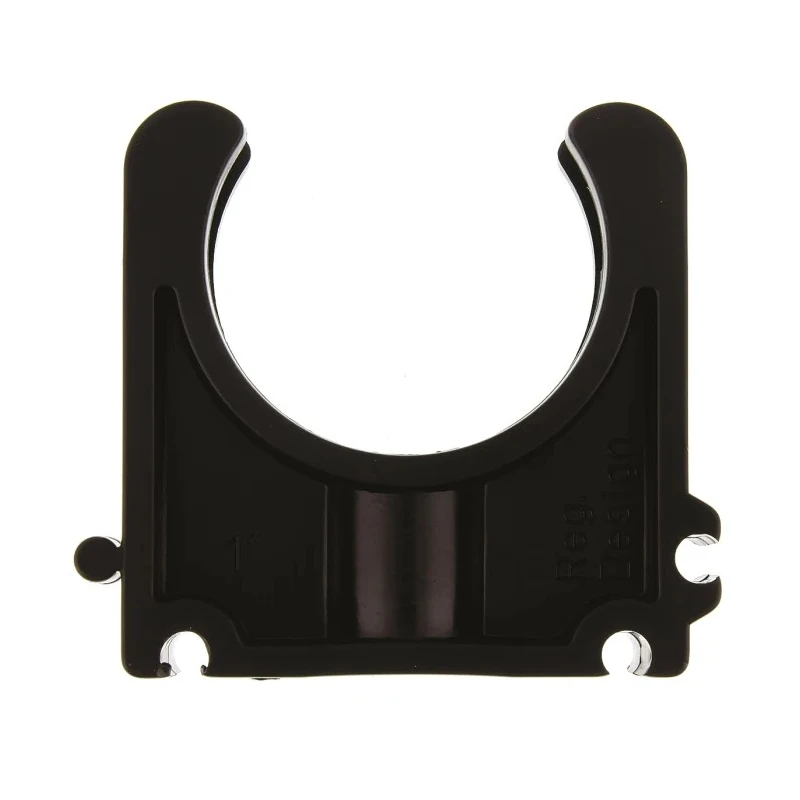 Georg Fischer Galvanised Polypropylene Black Saddle Clamp Pipe Clip 25.4mm Fixing Hole Diameter 6mm 167061088