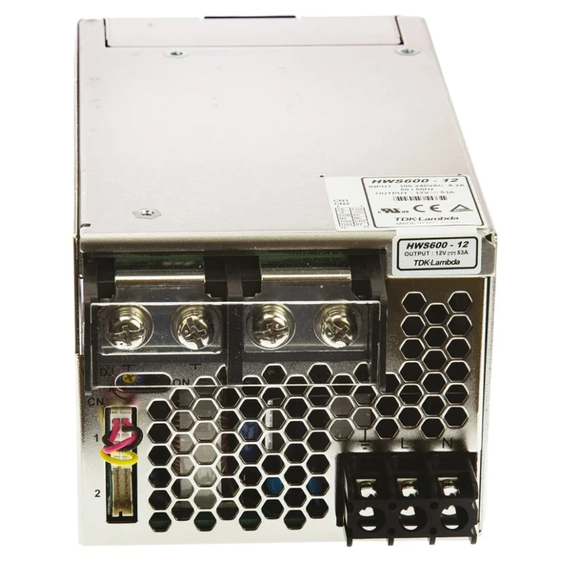 TDK-Lambda HWS600-12 Switching Power Supply 12V DC, 648W, 53A Output Current, Chassis Mount, Malaysia HWS600-12