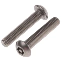 RS PRO Plain Stainless Steel Button Tamper Proof Security Screw, M5 x 25 mm 621-2726