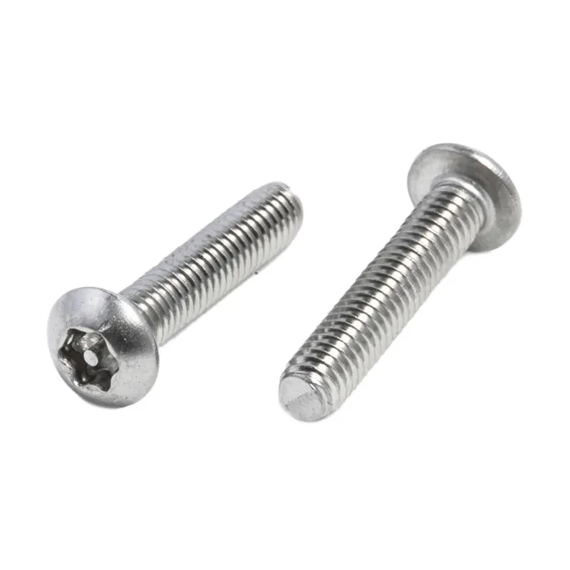 RS PRO Plain Stainless Steel Button Tamper Proof Security Screw M4 x 20 mm 621-2669
