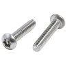 RS PRO Plain Stainless Steel Button Tamper Proof Security Screw M4 x 20 mm 621-2669
