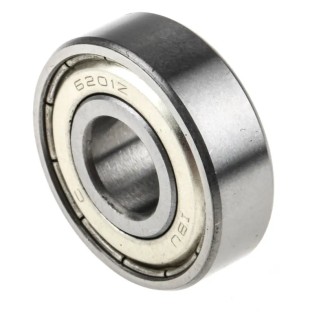 RS PRO Single Row Deep Groove Ball Bearing 12 mm ID, 32 mm OD, 10 mm Width, Shielded, Steel Cage & Balls 6201-2Z