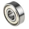 RS PRO Single Row Deep Groove Ball Bearing 12 mm ID, 32 mm OD, 10 mm Width, Shielded, Steel Cage & Balls 6201-2Z