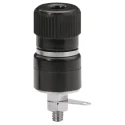 Sato Parts Black Female Banana Socket, 4 mm Connector, Solder Termination, 125V, 10A T-375-16-B