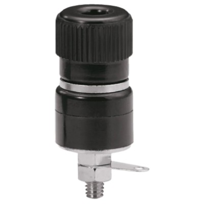 Sato Parts Black Female Banana Socket, 4 mm Connector, Solder Termination, 125V, 10A T-375-16-B