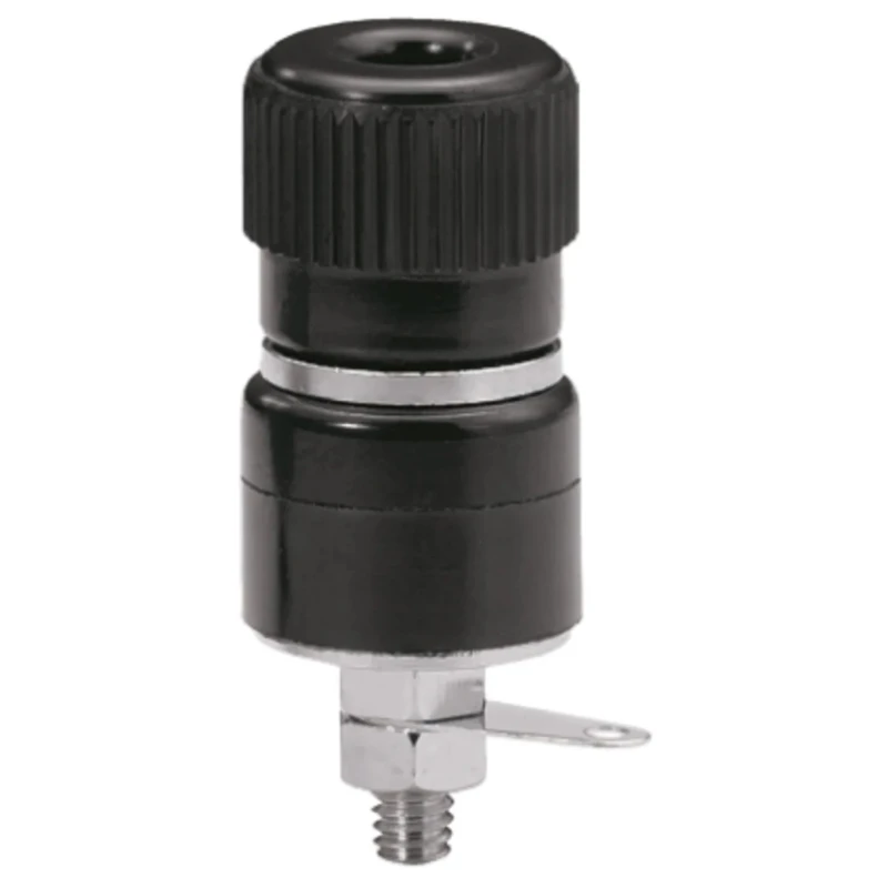 Sato Parts Black Female Banana Socket, 4 mm Connector, Solder Termination, 125V, 10A T-375-16-B