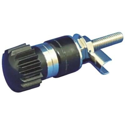 Sato Parts Black Insulated Terminal Post 125V 10A M4 x 0.7 Thread T-381-12-B