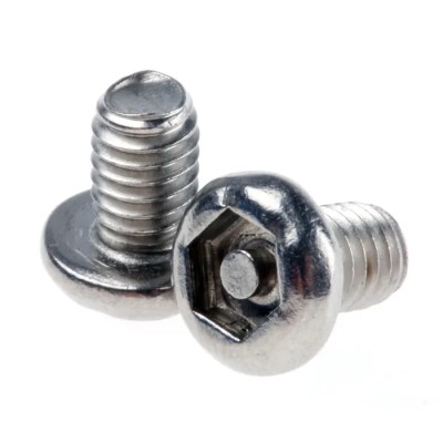 RS PRO Plain Stainless Steel Button Tamper Proof Security Screw M4 x 6 mm 621-2782