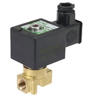EMERSON ? ASCO 2 Port Normally Closed Solenoid Valve 230V AC 1/4 in Brass Body SCG262C090VM.230/50