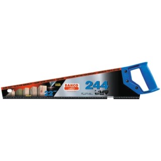 Bahco 550 mm Steel Universal Teething Hand Saw for Wood, Soft Metal, Plastic 244-22-U7/8-HP