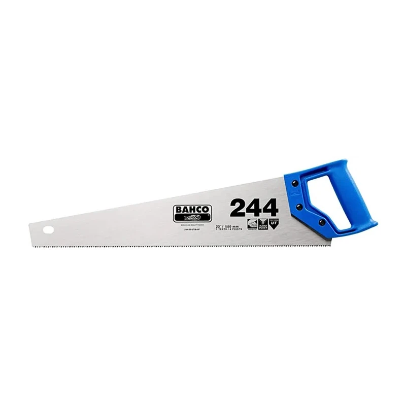 Bahco 550 mm Steel Universal Teething Hand Saw for Wood, Soft Metal, Plastic 244-22-U7/8-HP