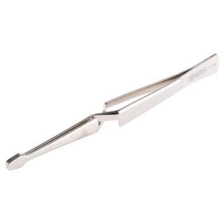 Bernstein 160mm Nickel Plated Steel Serrated Fine Tweezer 5-155