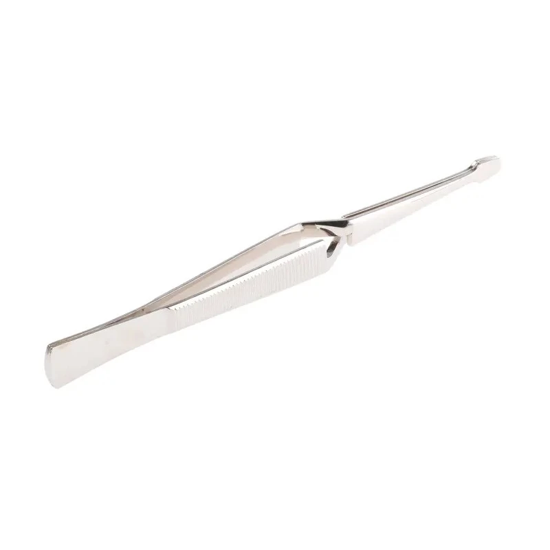 Bernstein 160mm Nickel Plated Steel Serrated Fine Tweezer 5-155