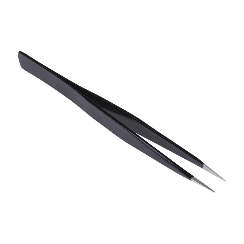 Bernstein 130mm Stainless Steel Pointed, Round, Tapered ESD Safe Tweezer 5-077-13