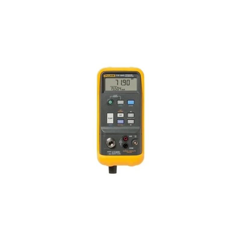 Fluke Handheld Pressure Calibrator 719 -850 mbar to 8 bar, ±0.025% Accuracy, LCD Display, Alkaline FLUKE-719 100G/APAC