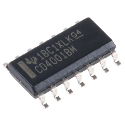 Texas Instruments 4 2-Input NOR Logic Gate, 14-Pin SOIC CD4001BM