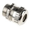 ABB Metallic Nickel Plated Brass Cable Gland, M25 Thread, 10 mm Min. Cable Diameter, 14 mm Max., IP68 Rated 264-7386