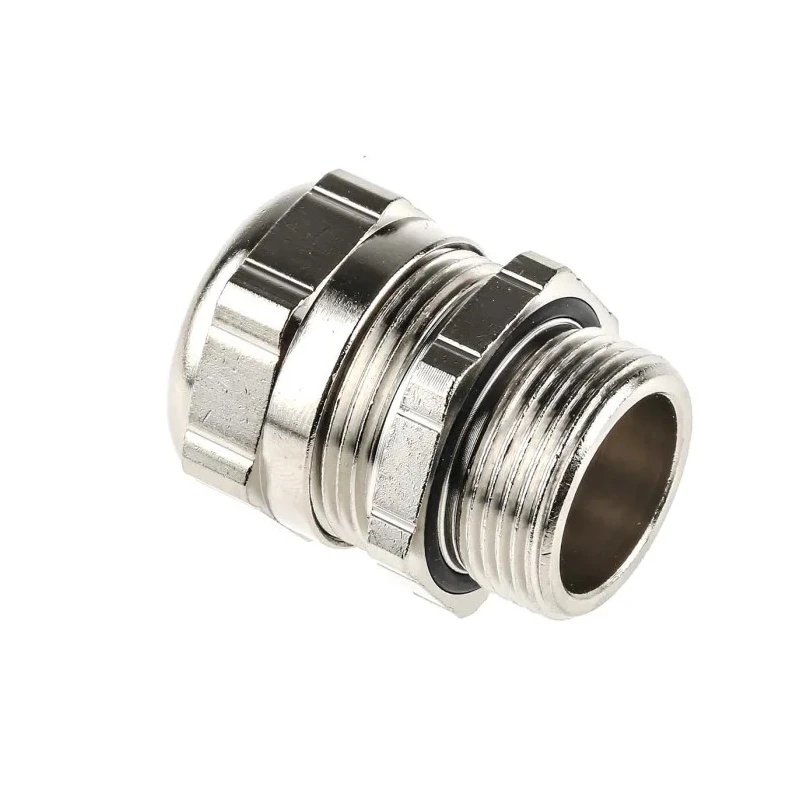 ABB Metallic Nickel Plated Brass Cable Gland, M25 Thread, 10 mm Min. Cable Diameter, 14 mm Max., IP68 Rated 264-7386