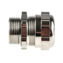 ABB Metallic Nickel Plated Brass Cable Gland, M25 Thread, 10 mm Min. Cable Diameter, 14 mm Max., IP68 Rated 264-7386
