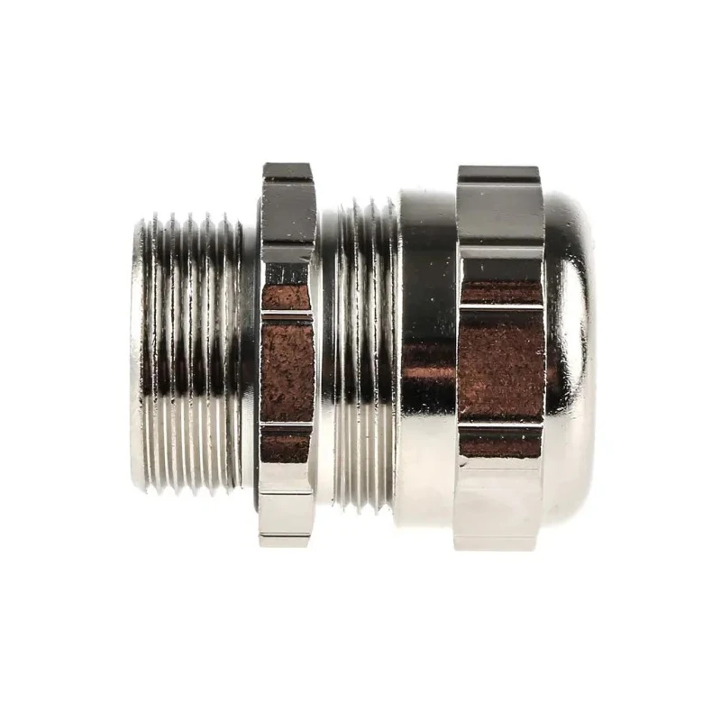 ABB Metallic Nickel Plated Brass Cable Gland, M25 Thread, 10 mm Min. Cable Diameter, 14 mm Max., IP68 Rated 264-7386