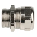 ABB Metallic Nickel Plated Brass Cable Gland, M25 Thread, 10 mm Min. Cable Diameter, 14 mm Max., IP68 Rated 264-7386