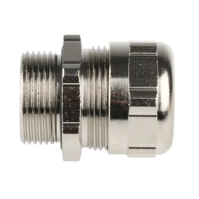 ABB Metallic Nickel Plated Brass Cable Gland, M25 Thread, 10 mm Min. Cable Diameter, 14 mm Max., IP68 Rated 264-7386