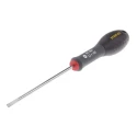 Stanley Standard Slotted Screwdriver 100 mm Blade, Insulated, Soft Grip Handle 1-64-984
