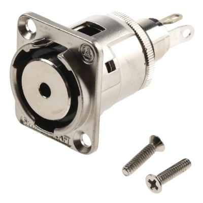 Switchcraft 3.5 mm Panel Mount Female Mono Jack Connector EH35MMMSCPKG