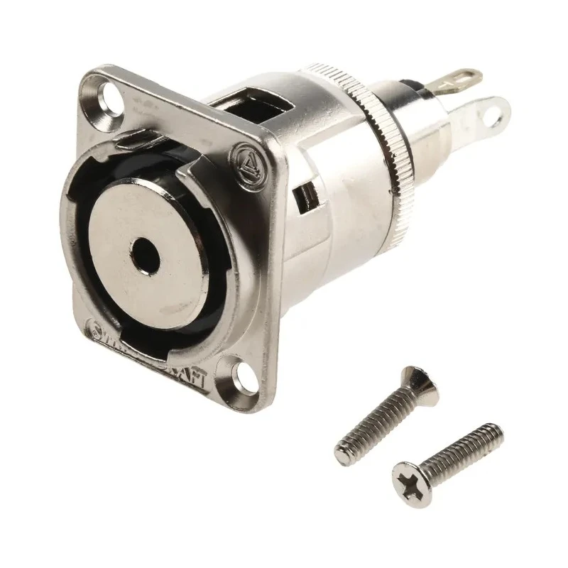 Switchcraft 3.5 mm Panel Mount Female Mono Jack Connector EH35MMMSCPKG