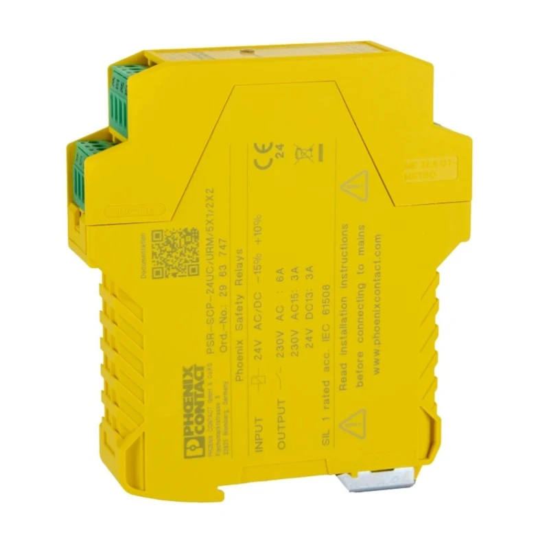 Phoenix Contact DIN Rail Force Guided Relay 24V DC Coil Power 1.2W PSR-SCP Series 2963747