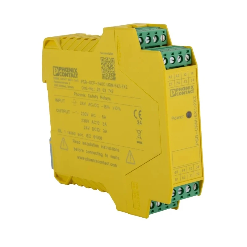 Phoenix Contact DIN Rail Force Guided Relay 24V DC Coil Power 1.2W PSR-SCP Series 2963747