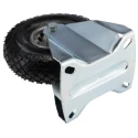 RS PRO Fixed Castor, 150 kg Load Capacity, 260 mm Rubber Wheel, Steel Hub, Roller Bearing, Fixed Rotation 666-7606